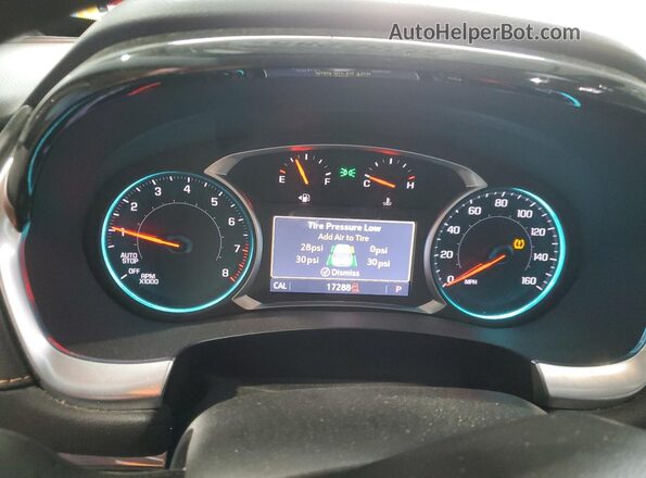1GNEVGKW3LJ208221 2020 CHEVROLET TRAVERSE Black Вид щитка приладів