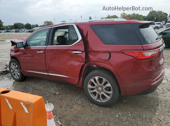 1GNEVKKWXMJ210844 2021 CHEVROLET TRAVERSE Maroon 