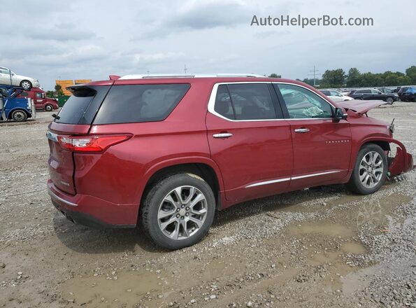 1GNEVKKWXMJ210844 2021 CHEVROLET TRAVERSE Maroon 