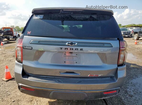 1GNSCRKDXMR487706 2021 CHEVROLET TAHOE Gray Rear view