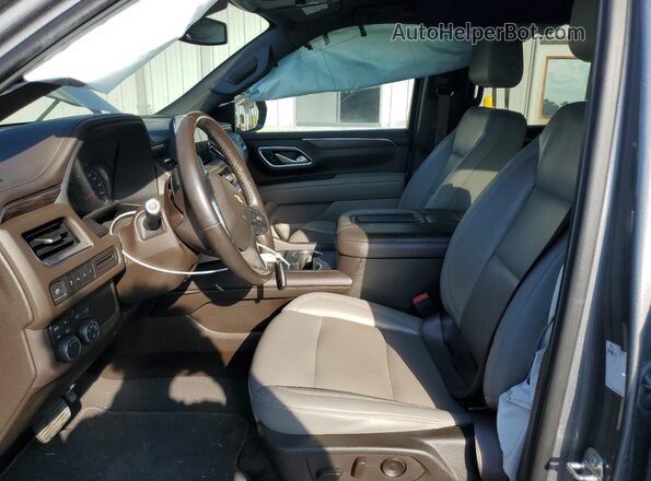 1GNSKCKDXMR240976 2021 CHEVROLET SUBURBAN Gray წინა სალონის ხედი