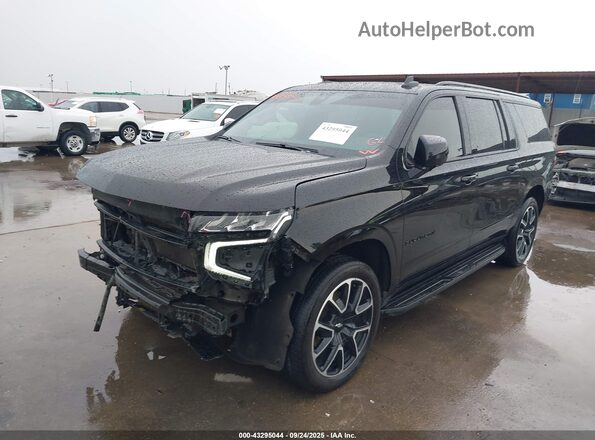 1GNSKEKD3NR231663 2022 CHEVROLET SUBURBAN Черный Передняя левая четверть