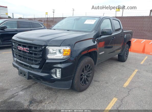 1GTG5CEN3M1127010 2021 GMC CANYON Black წინა მარცხენა ხედი სამი მეოთხედიდან