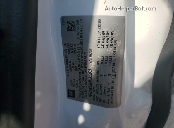 1GTH5CEA6H1302809 2017 GMC CANYON White 