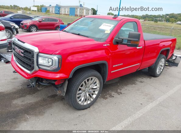 1GTN2LEC2GZ418585 2016 GMC SIERRA Red წინა მარცხენა ხედი სამი მეოთხედიდან