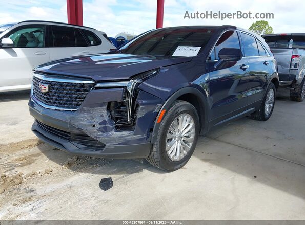1GYAZAR45RF202276 2024 CADILLAC XT4 Синий Передняя левая четверть