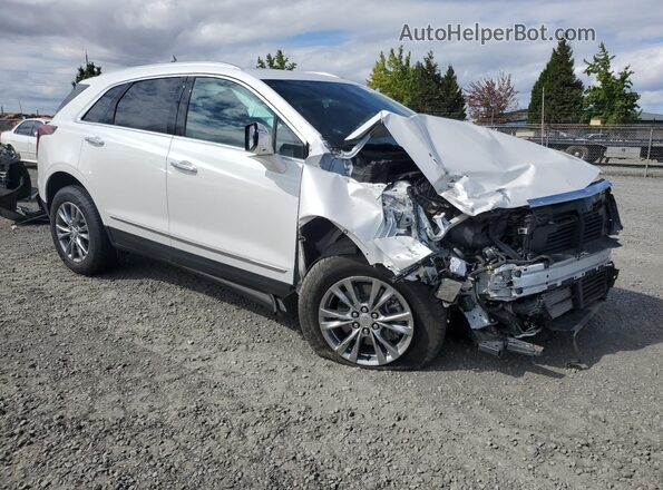 1GYKNDR47MZ104293 2021 CADILLAC XT5 Белый Передняя правая четверть
