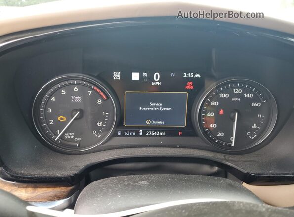 1GYKNFRS4LZ231138 2020 CADILLAC XT5 White Vista del cuadro de instrumentos
