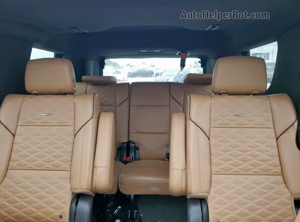 1GYS4FKLXPR237750 2023 CADILLAC ESCALADE Black უკანა სავარძლების ხედი