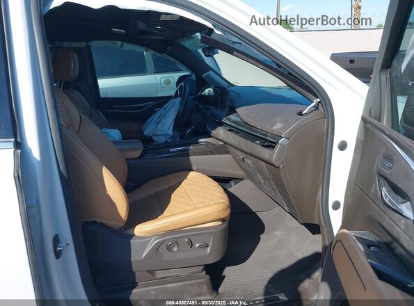 1GYS4LKL7PR359724 2023 CADILLAC ESCALADE White წინა სალონის ხედი