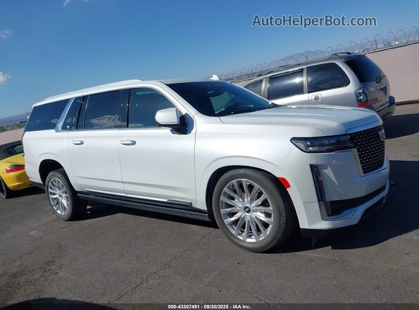 1GYS4LKL7PR359724 2023 CADILLAC ESCALADE White სალონის 360-გრადუსიანი ხედი