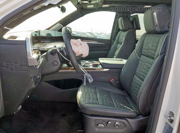 1GYS9RRL4SR293149 2025 CADILLAC ESCALADE White Widok wnętrza z przodu