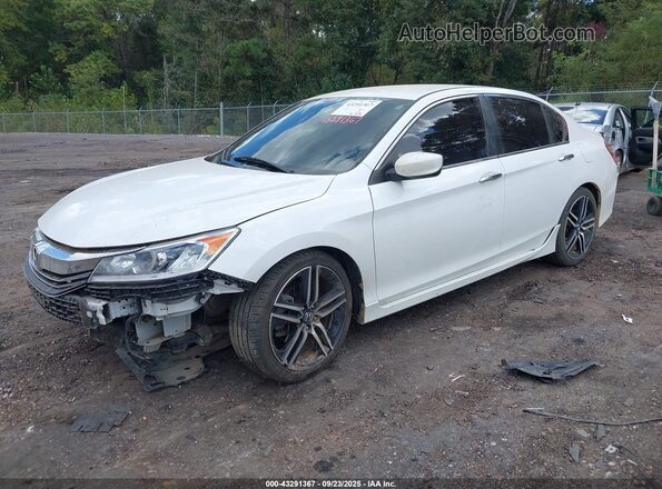 1HGCR2F19HA036176 2017 HONDA ACCORD White წინა მარცხენა ხედი სამი მეოთხედიდან