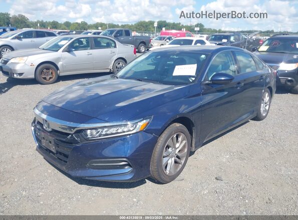 1HGCV1F11LA084110 2020 HONDA ACCORD Blue Передня ліва чверть