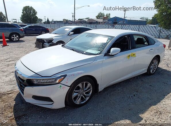 1HGCV1F13KA036915 2019 HONDA ACCORD White Передня ліва чверть