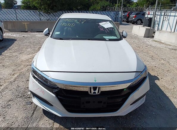1HGCV1F13KA036915 2019 HONDA ACCORD White Вид щитка приладів