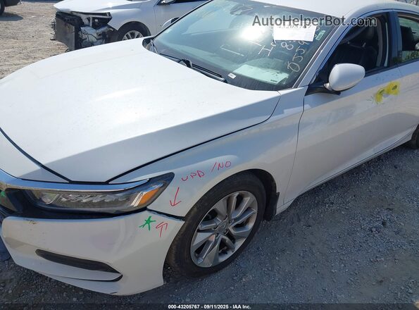 1HGCV1F13KA036915 2019 HONDA ACCORD White Вид спереду