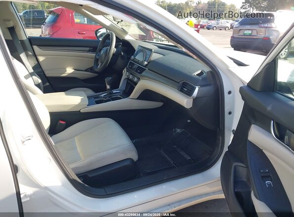 1HGCV1F19LA038380 2020 HONDA ACCORD White Вид салону спереду