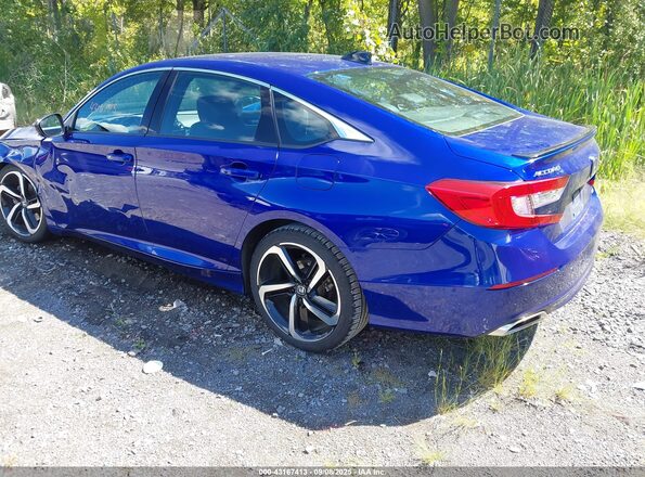 1HGCV1F30NA031015 2022 HONDA ACCORD Синий Задняя левая четверть