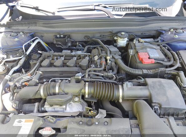 1HGCV1F30NA031015 2022 HONDA ACCORD Синий Вид сзади