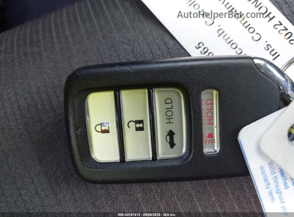 1HGCV1F30NA031015 2022 HONDA ACCORD Синий Вид панели приборов