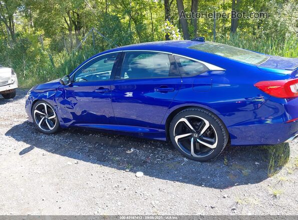 1HGCV1F30NA031015 2022 HONDA ACCORD Синий Панорамный вид салона 360°