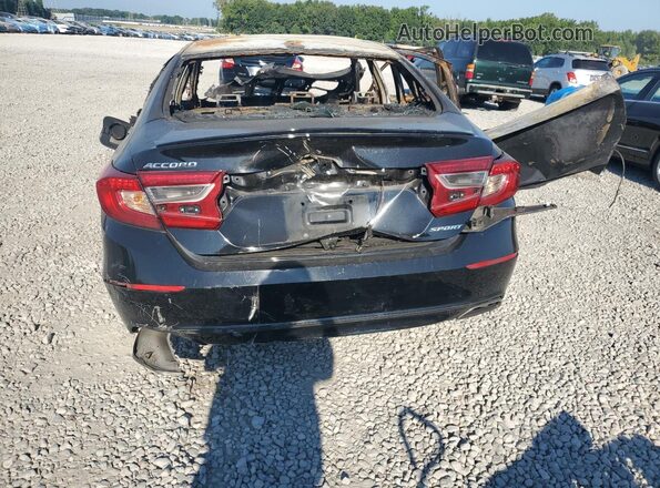 1HGCV1F31KA042942 2019 HONDA ACCORD Черный Вид сзади