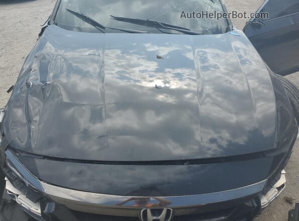 1HGCV1F31KA058090 2019 HONDA ACCORD Black Սալոնի հետևի տեսք