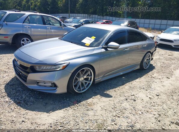 1HGCV1F31LA014978 2020 HONDA ACCORD Silver წინა მარცხენა ხედი სამი მეოთხედიდან