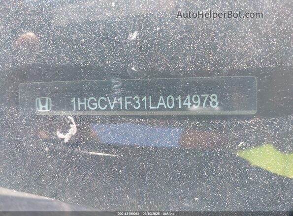 1HGCV1F31LA014978 2020 HONDA ACCORD Silver 