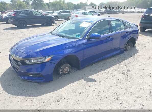 1HGCV1F31LA076008 2020 HONDA ACCORD Blue წინა მარცხენა ხედი სამი მეოთხედიდან