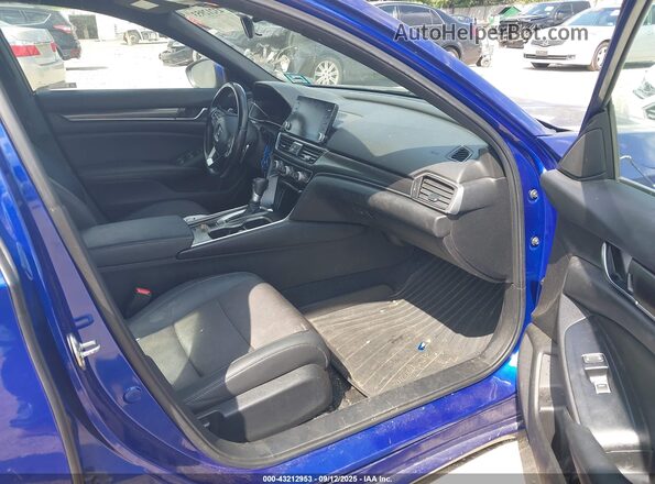 1HGCV1F31LA076008 2020 HONDA ACCORD Blue წინა სალონის ხედი