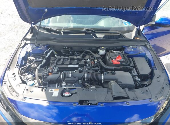 1HGCV1F31LA076008 2020 HONDA ACCORD Blue უკანა ხედი