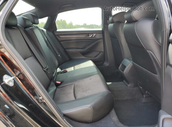 1HGCV1F31LA109301 2020 HONDA ACCORD Black Vista de los asientos traseros
