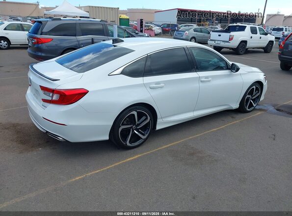 1HGCV1F34NA067760 2022 HONDA ACCORD Белый Задняя правая четверть