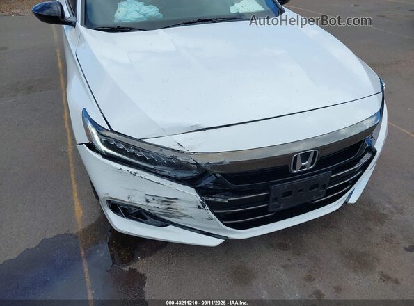 1HGCV1F34NA067760 2022 HONDA ACCORD Белый Вид спереди
