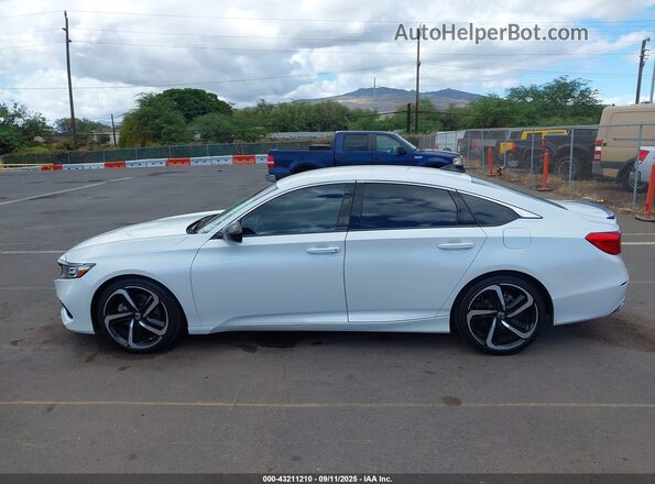 1HGCV1F34NA067760 2022 HONDA ACCORD Белый Панорамный вид салона 360°