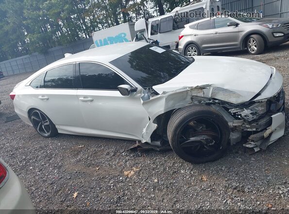 1HGCV1F36LA153620 2020 HONDA ACCORD Белый Вид задней части салона