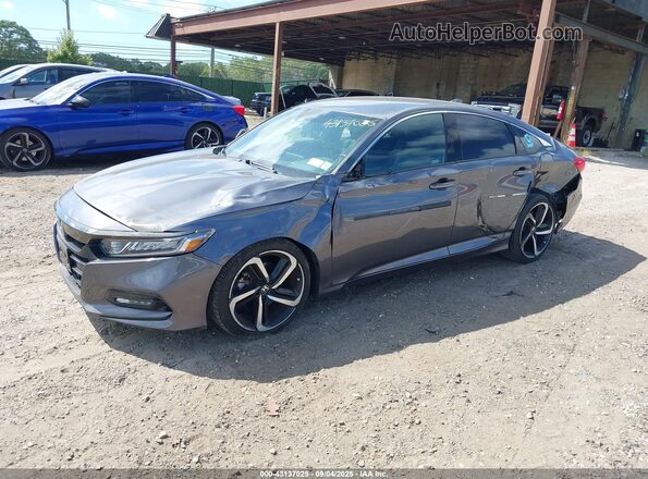 1HGCV1F37LA098076 2020 HONDA ACCORD Pewter Передняя левая четверть