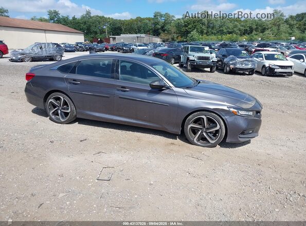 1HGCV1F37LA098076 2020 HONDA ACCORD Pewter Вид задней части салона