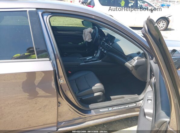 1HGCV1F3XKA069976 2019 HONDA ACCORD Gray წინა სალონის ხედი