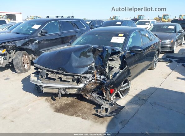 1HGCV1F3XLA149635 2020 HONDA ACCORD Black წინა მარცხენა ხედი სამი მეოთხედიდან