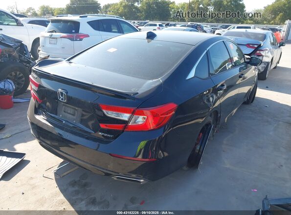 1HGCV1F3XLA149635 2020 HONDA ACCORD Black უკანა მარჯვენა