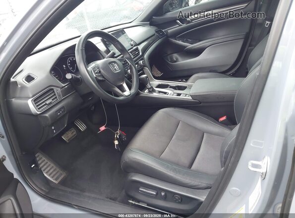 1HGCV1F3XNA106450 2022 HONDA ACCORD Синий Вид салона спереди