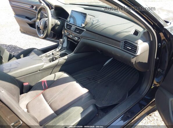 1HGCV1F40KA002845 2019 HONDA ACCORD Black Սալոնի դիմացի տեսք