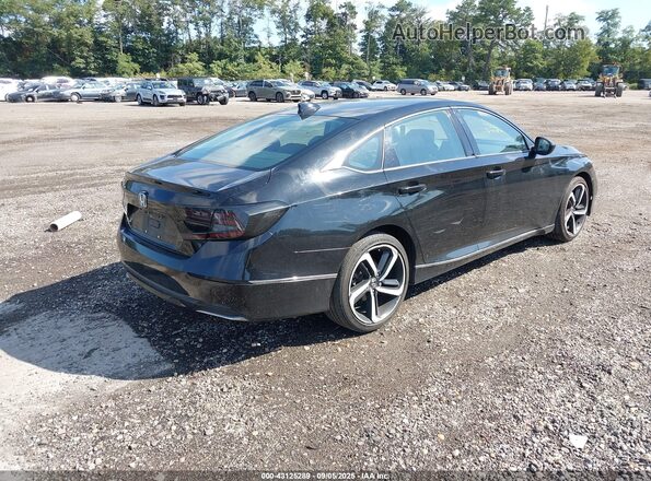 1HGCV1F40KA002845 2019 HONDA ACCORD Black Հետևի աջ