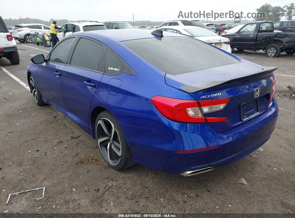 1HGCV1F40NA022517 2022 HONDA ACCORD Blue Rear left