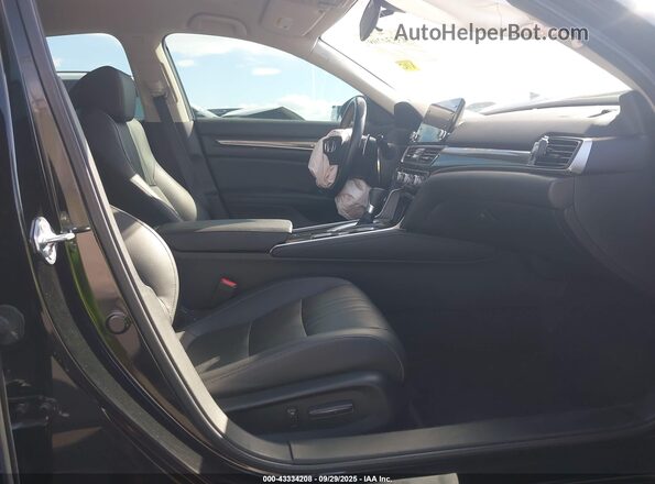 1HGCV1F41NA089000 2022 HONDA ACCORD Black Widok wnętrza z przodu