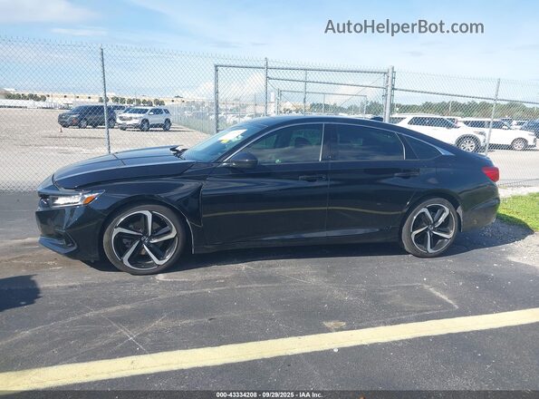 1HGCV1F41NA089000 2022 HONDA ACCORD Black Widok wnętrza 360 stopni