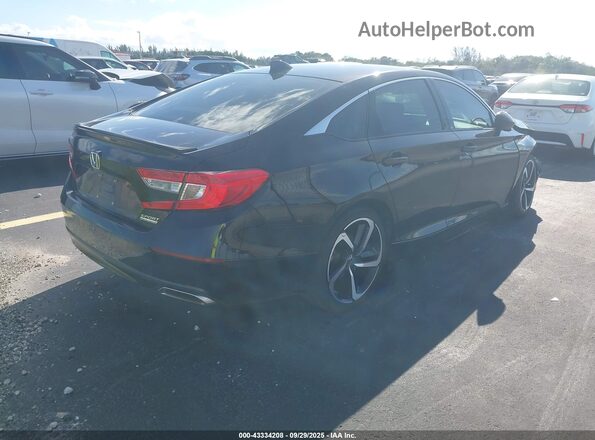 1HGCV1F41NA089000 2022 HONDA ACCORD Black Tył prawy